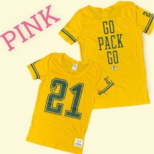 PINK Victoria’s Secret Green Bay Packer T-Shirt.